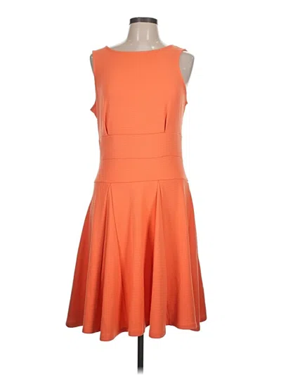 Pre-owned Nicole By Nicole Miller Cocktail Dress In Orange