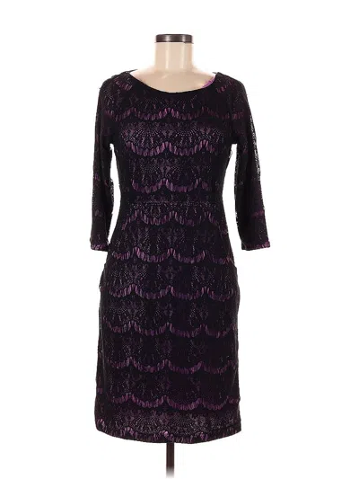 Pre-owned Nicole By Nicole Miller Cocktail Dress In Purple