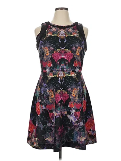 Pre-owned Nicole By Nicole Miller Cocktail Dress In Red