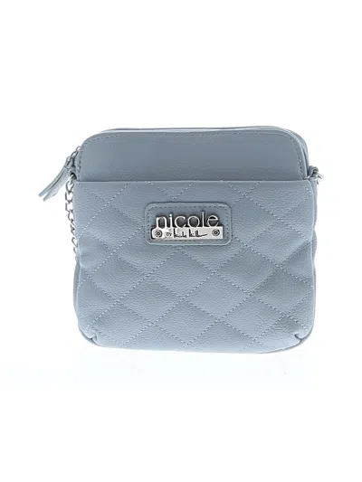 Pre-owned Nicole By Nicole Miller Crossbody Bag In Gray
