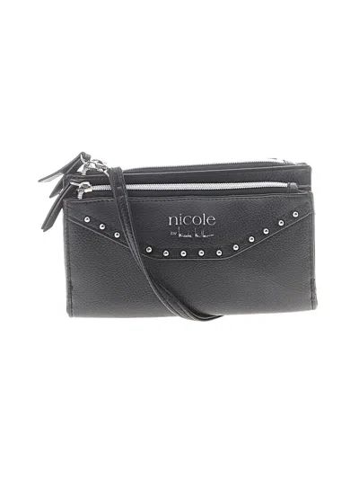 Pre-owned Nicole By Nicole Miller Crossbody Bag In Gray