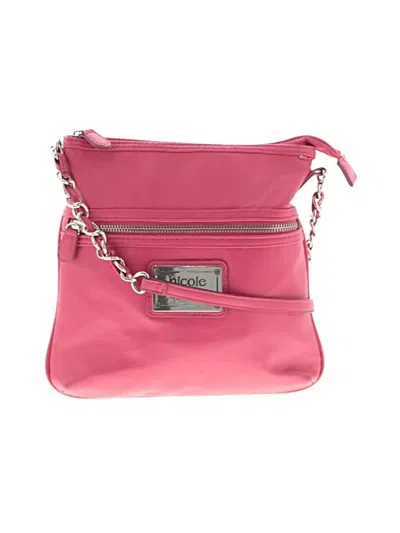 Pre-owned Nicole By Nicole Miller Crossbody Bag In Pink