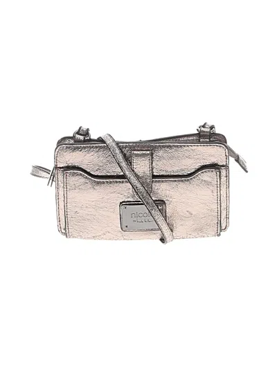 Pre-owned Nicole By Nicole Miller Crossbody Bag In Silver