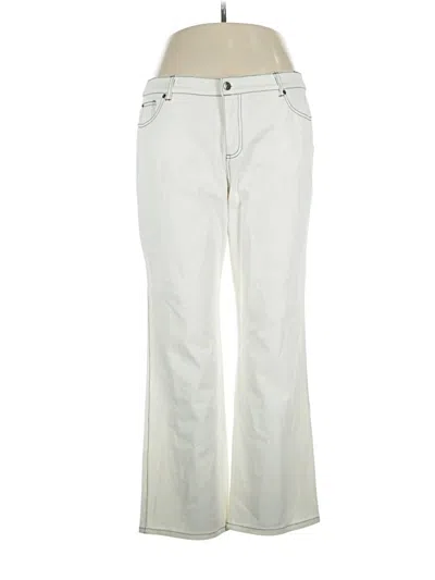 Pre-owned Nicole By Nicole Miller Jeans In Ivory