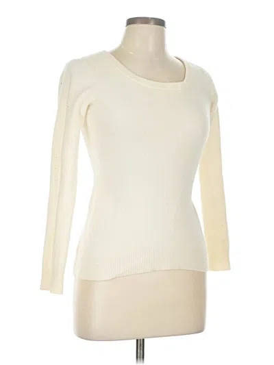 Pre-owned Nicole By Nicole Miller Pullover Sweater In White