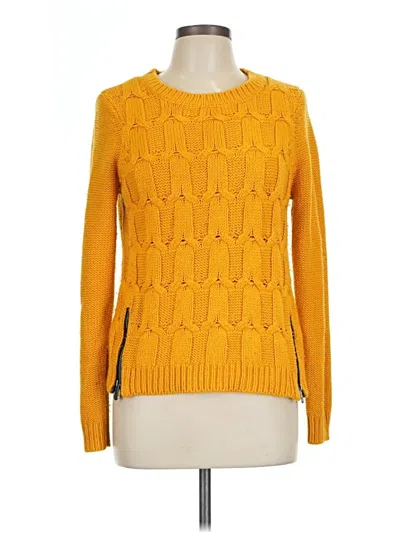 Pre-owned Nicole By Nicole Miller Pullover Sweater In Yellow