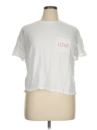 Pre-owned Nicole By Nicole Miller Short Sleeve T-shirt In Silver