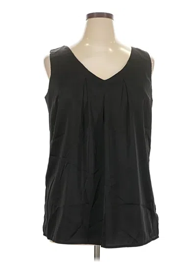 Pre-owned Nicole By Nicole Miller Sleeveless Blouse In Black