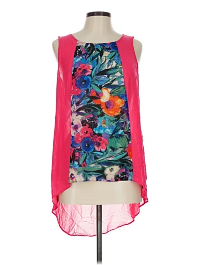 Pre-owned Nicole By Nicole Miller Sleeveless Blouse In Pink