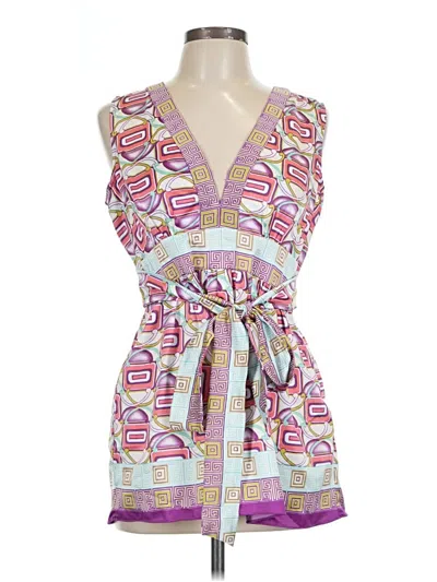 Pre-owned Nicole By Nicole Miller Sleeveless Blouse In Pink