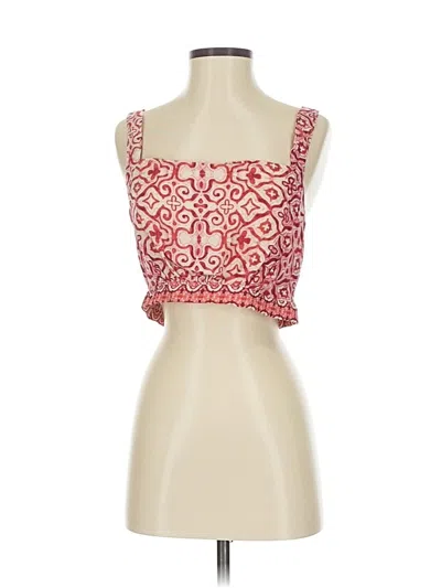 Pre-owned Nicole By Nicole Miller Sleeveless Blouse In Red