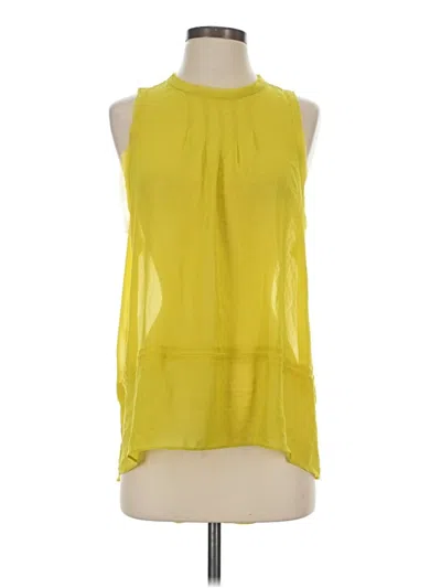 Pre-owned Nicole By Nicole Miller Sleeveless Blouse In Yellow
