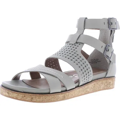 Nicole Janna Womens Leather Memory Foam Gladiator Sandals In Multi