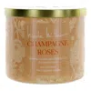 Nicole Miller 14.5 oz Soy Wax Blend 3 Wick Candle - Champagne Roses In Orange