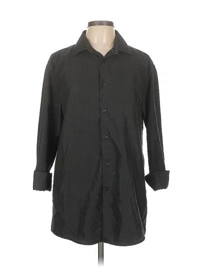 Pre-owned Nicole Miller 3/4 Sleeve Blouse In Black