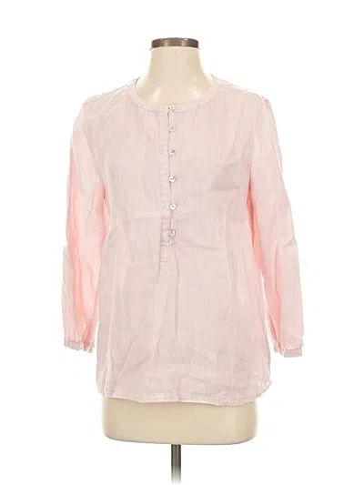 Pre-owned Nicole Miller 3/4 Sleeve Blouse In Pink