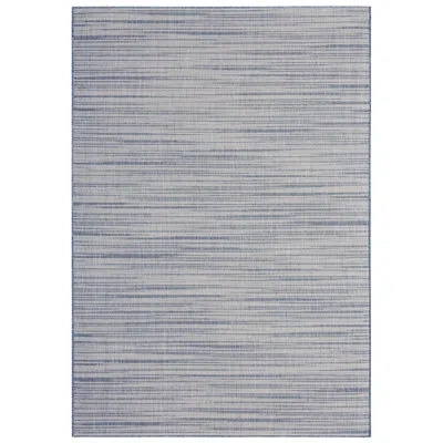 Nicole Miller Abstract Blue Indoor / Outdoor Area Rug