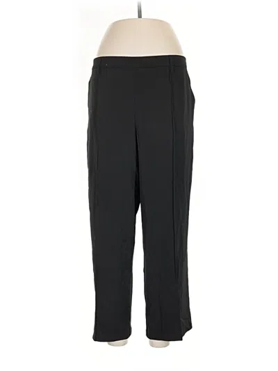 Pre-owned Nicole Miller Active Pants In Black