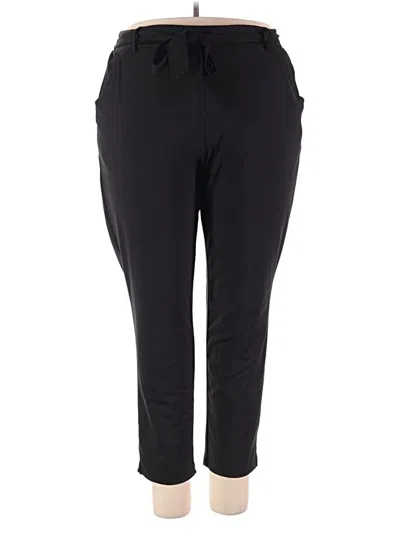Pre-owned Nicole Miller Active Pants In Black