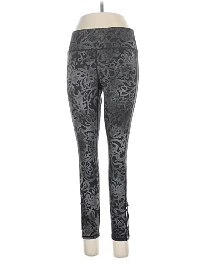Pre-owned Nicole Miller Active Pants In Gray
