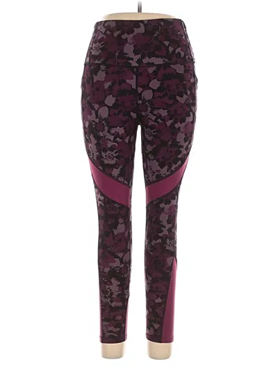 Pre-owned Nicole Miller Active Pants In Purple