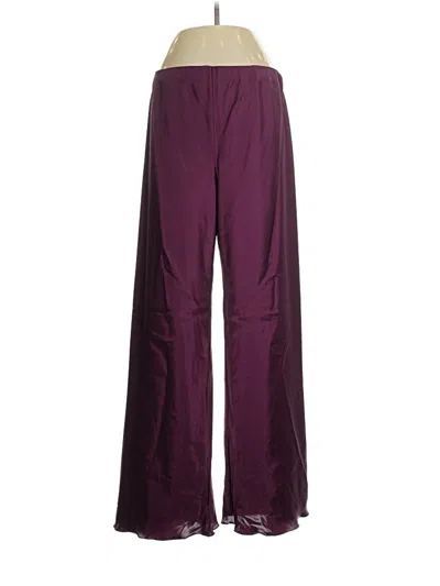 Pre-owned Nicole Miller Active Pants In Purple