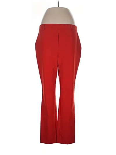 Pre-owned Nicole Miller Active Pants In Red