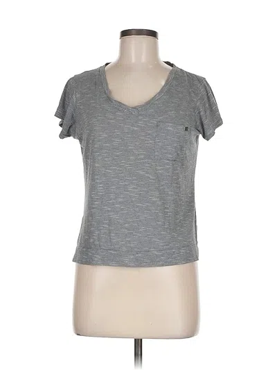 Pre-owned Nicole Miller Active T-shirt In Gray