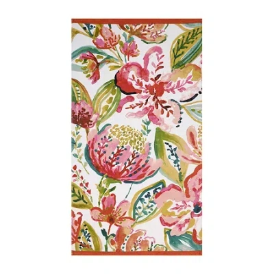 Nicole Miller Aria Beach Towel In Pink