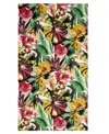 Nicole Miller Aria Cotton Floral Beach Towel, 68" X 36"