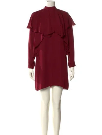 Pre-owned Nicole Miller Artelier Mini Dress In Red