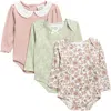 Nicole Miller Assorted 3-pack Bodysuits In Multi