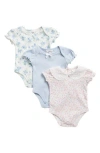 Nicole Miller Babies'  Assorted 3-pack Bodysuits In White