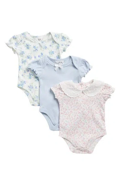 Nicole Miller Babies'  Assorted 3-pack Bodysuits In White