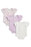 Nicole Miller Babies'  Assorted 3-pack Bodysuits In Multi