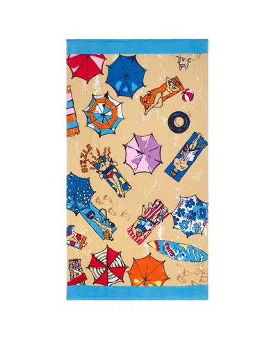 Nicole Miller At The Beach Beach Towel, 36" X 68" In Multicolor