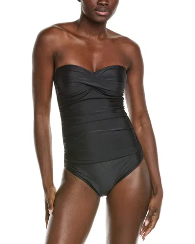 Nicole Miller Bandeau One-piece In Black