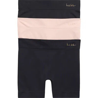 Nicole Miller Bare 3-pack Seamless Slip Shorts In Multi