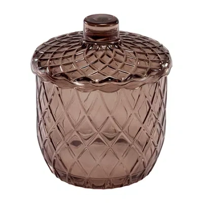Nicole Miller Bijou Bathroom Canister In Brown