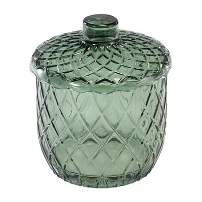 Nicole Miller Bijou Bathroom Canister In Green