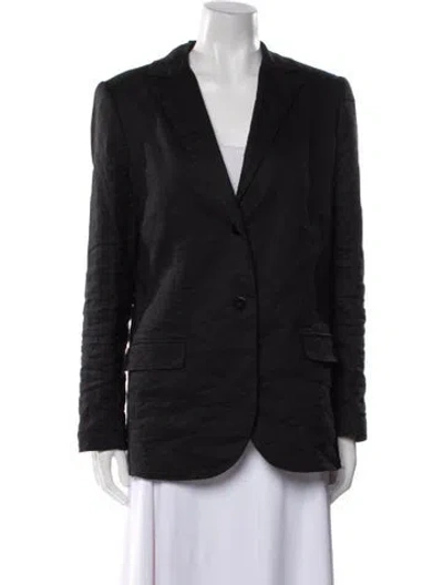 Pre-owned Nicole Miller Blazer In Black