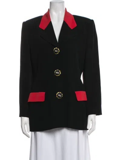 Pre-owned Nicole Miller Blazer In Black