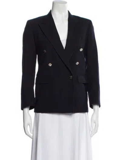 Pre-owned Nicole Miller Blazer In Blue