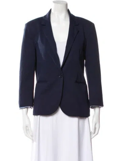 Pre-owned Nicole Miller Blazer In Blue