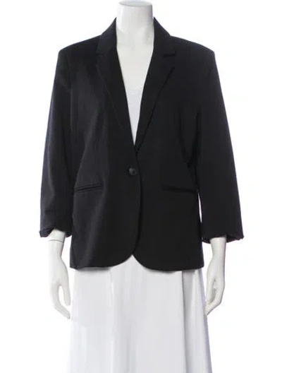 Pre-owned Nicole Miller Blazer In Blue