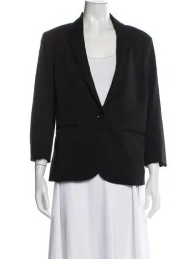 Pre-owned Nicole Miller Blazer In Blue