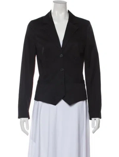 Pre-owned Nicole Miller Blazer In Gray