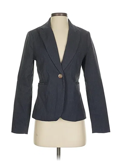 Pre-owned Nicole Miller Blazer Jacket In Gray
