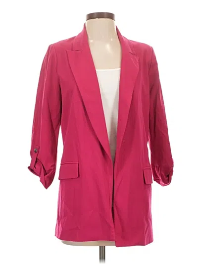 Pre-owned Nicole Miller Blazer Jacket In Pink
