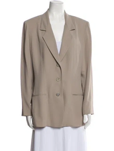 Pre-owned Nicole Miller Blazer In Neutral